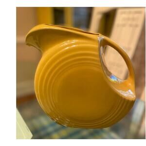 Vintage Fiesta/Fiesta ware Yellow Color- Small Disk Juice Pitcher (Ca 1935-1946)
